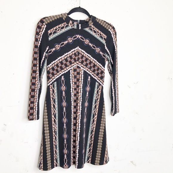 FREE People Stella jersey graphic chain print mini dress - Picture 9 of 12